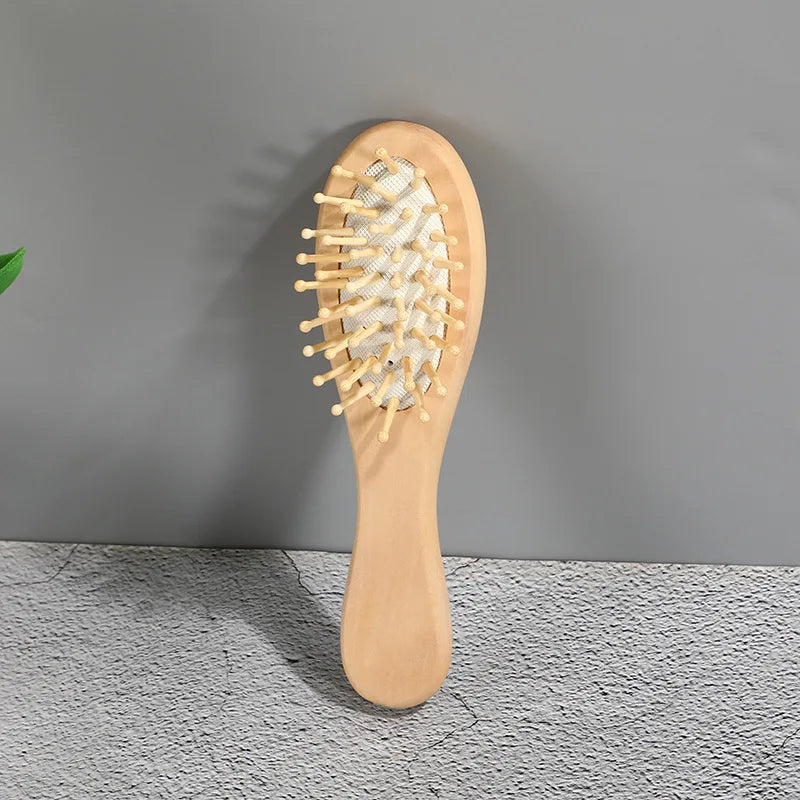 EcoLuxe Bamboo Hair Brush – Anti-Static, Detangling & Scalp-Massaging Wooden Comb