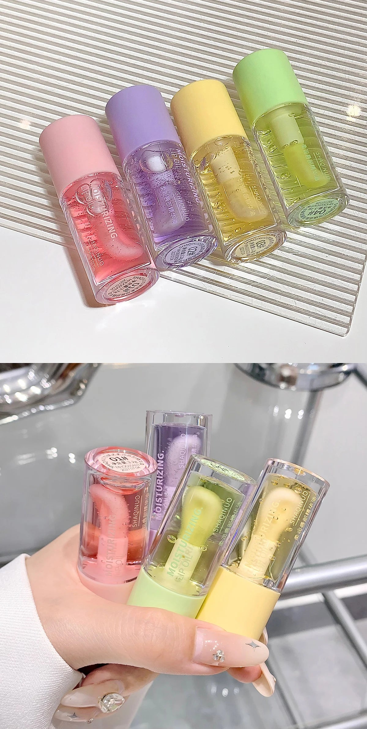 CrystalGlow Lip Gloss – Hydrating, Plumping, Mirror-Shine Lip Oil