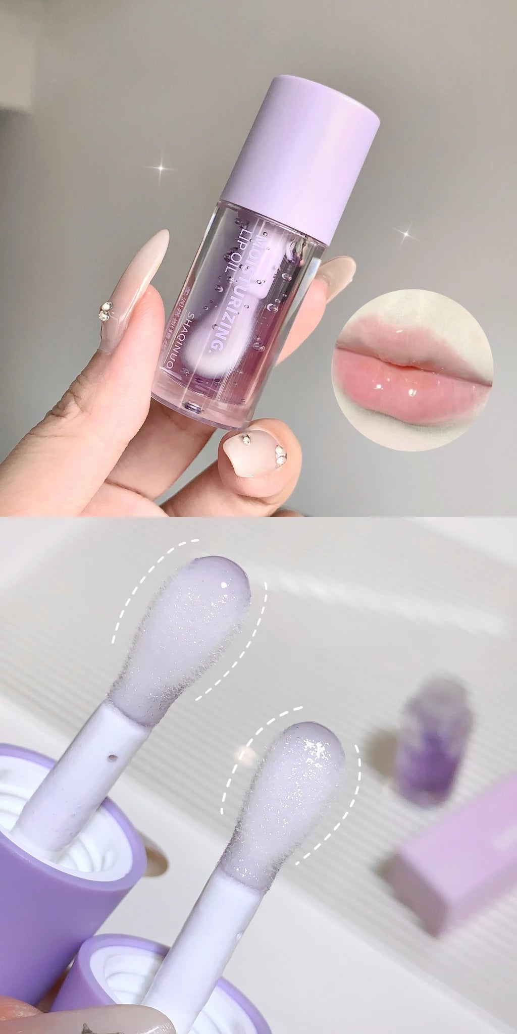 CrystalGlow Lip Gloss – Hydrating, Plumping, Mirror-Shine Lip Oil