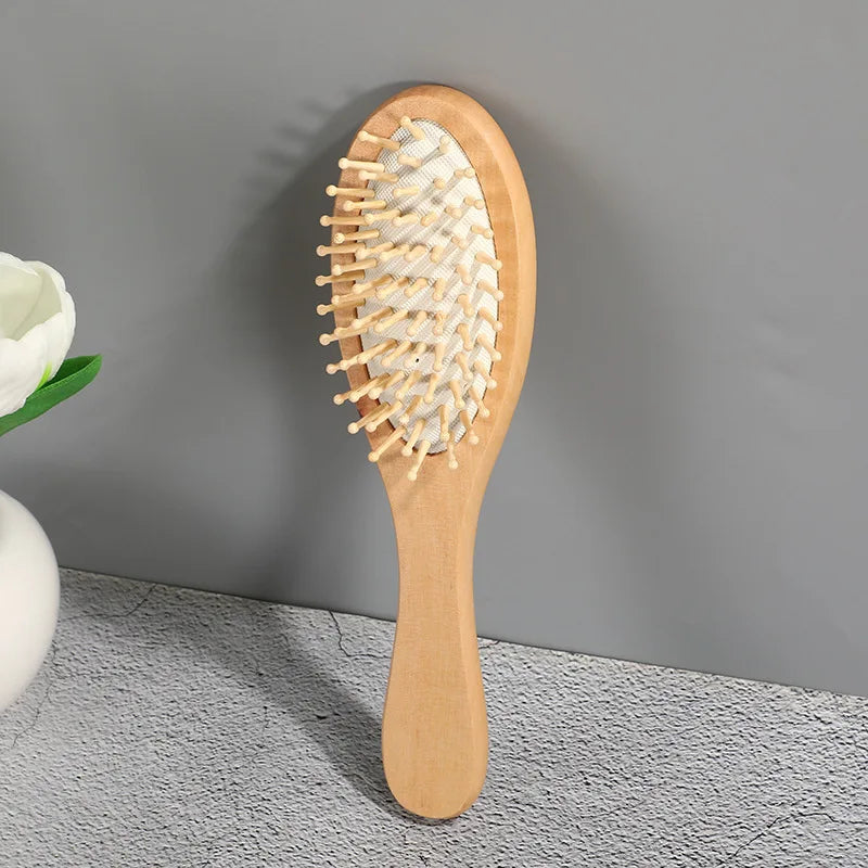 EcoLuxe Bamboo Hair Brush – Anti-Static, Detangling & Scalp-Massaging Wooden Comb