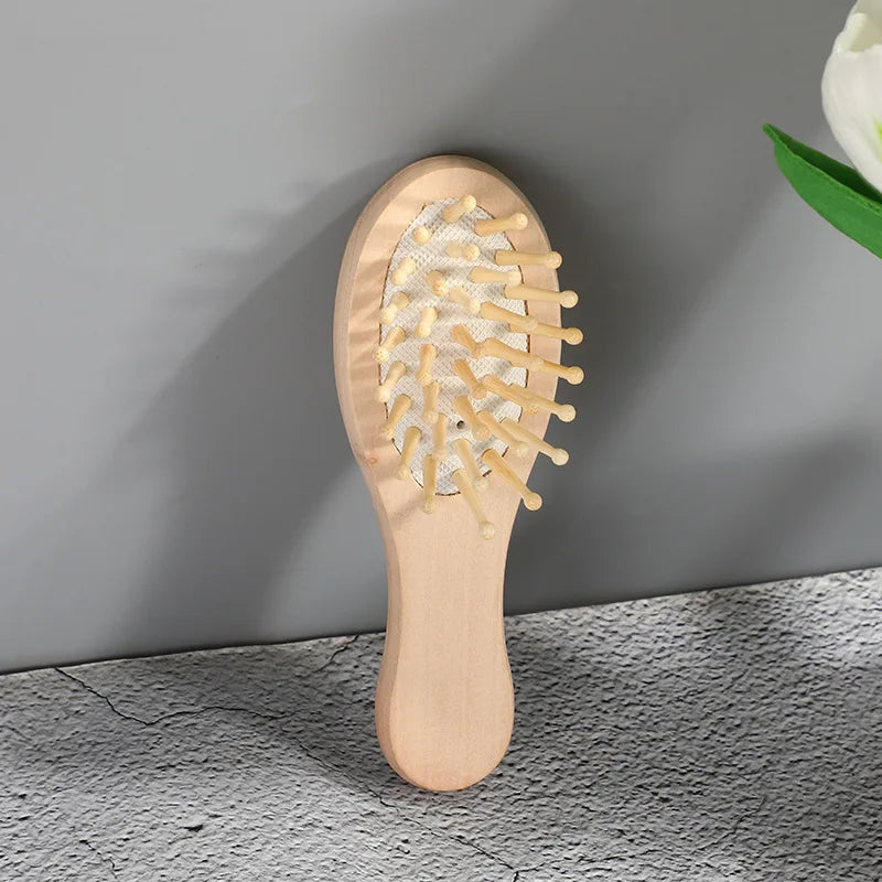 EcoLuxe Bamboo Hair Brush – Anti-Static, Detangling & Scalp-Massaging Wooden Comb