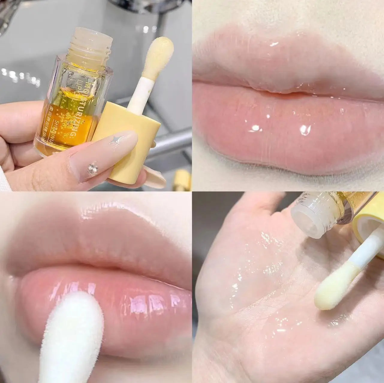 CrystalGlow Lip Gloss – Hydrating, Plumping, Mirror-Shine Lip Oil