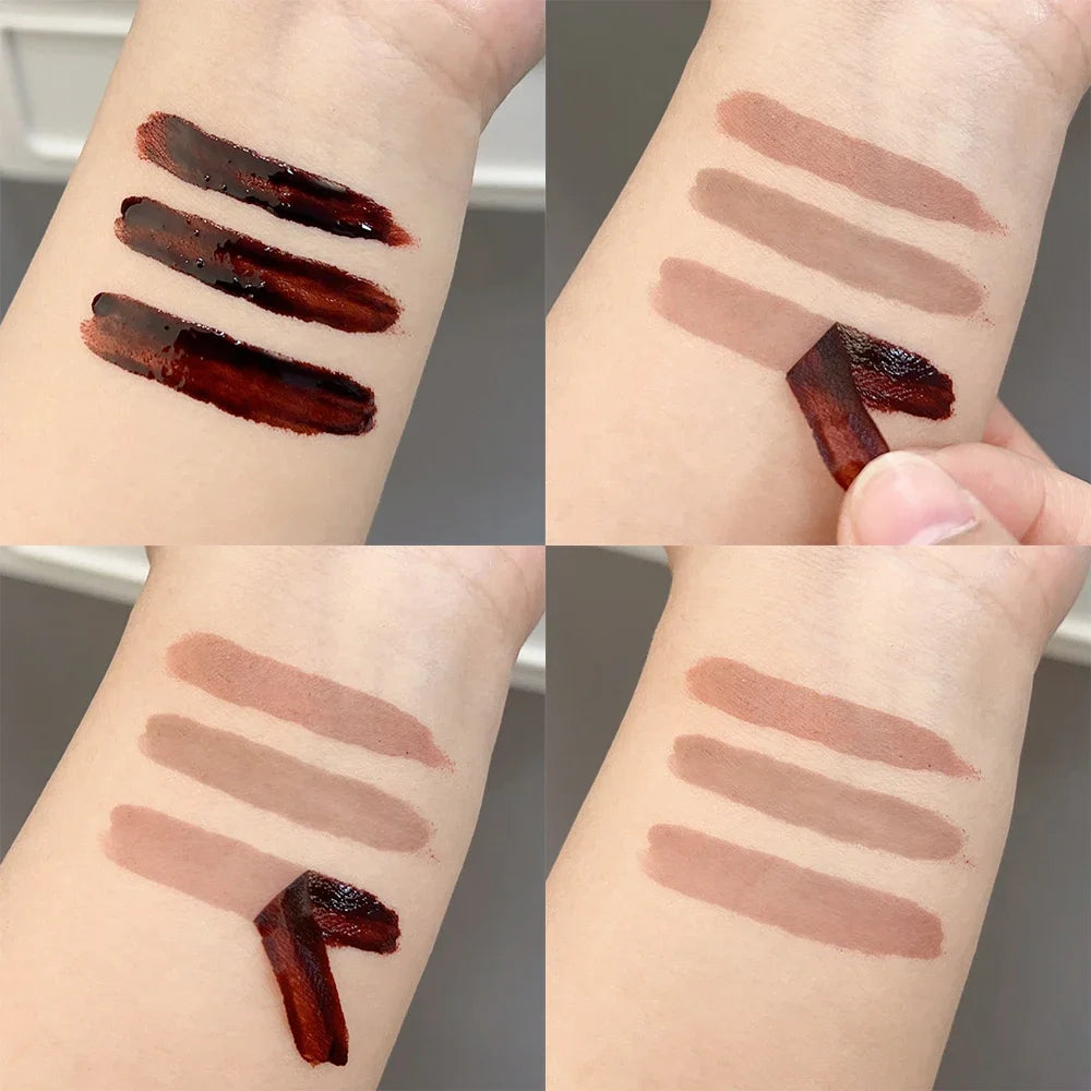 GlamContour Peel-Off Lip Stain – Waterproof Matte Tint & Lip Liner Duo