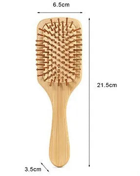 EcoLuxe Bamboo Hair Brush – Anti-Static, Detangling & Scalp-Massaging Wooden Comb