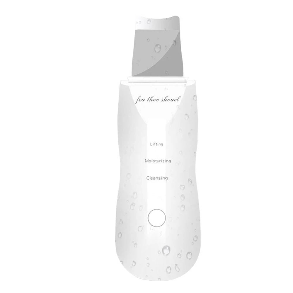 LumiSkin Ultrasonic Facial Scrubber – Deep Cleansing, Blackhead Remover & Skin Lifting Tool