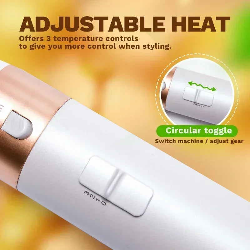 LuxeStyle 5-in-1 Hair Dryer & Styling Set – Professional Hot Comb, Curler & Straightener