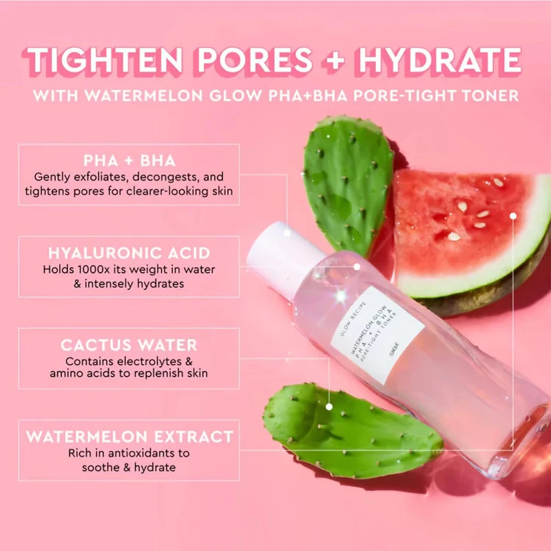 GlowMelon Brightening Face Toner – Pore Minimizer with Hyaluronic Acid & Niacinamide