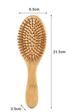 EcoLuxe Bamboo Hair Brush – Anti-Static, Detangling & Scalp-Massaging Wooden Comb