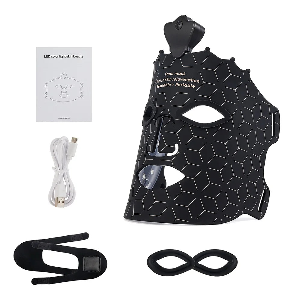 Lumière 7-Color LED Therapy Mask – Wireless Silicone Facial for Brightening & Skin Repair