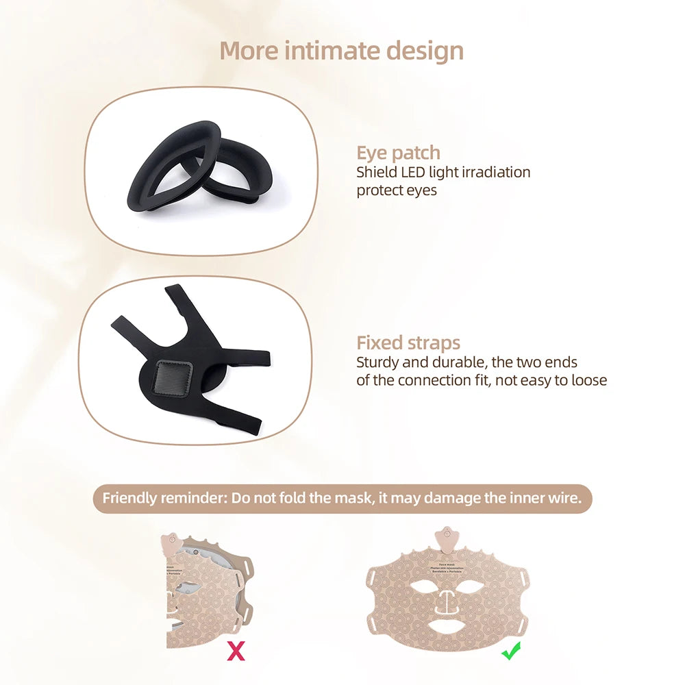 Lumière 7-Color LED Therapy Mask – Wireless Silicone Facial for Brightening & Skin Repair
