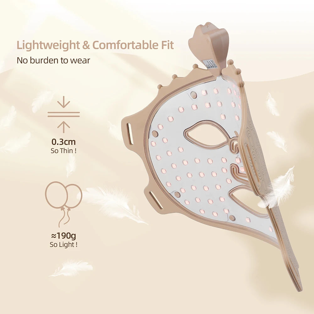 Lumière 7-Color LED Therapy Mask – Wireless Silicone Facial for Brightening & Skin Repair