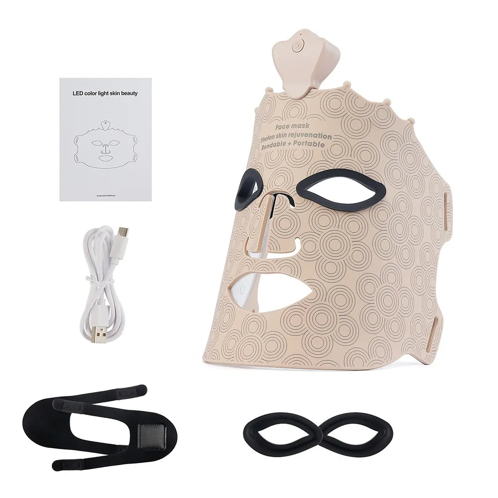 Lumière 7-Color LED Therapy Mask – Wireless Silicone Facial for Brightening & Skin Repair