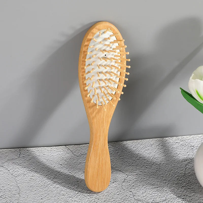 EcoLuxe Bamboo Hair Brush – Anti-Static, Detangling & Scalp-Massaging Wooden Comb