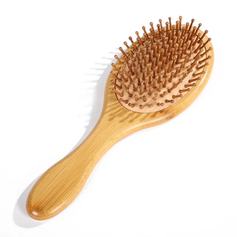 EcoLuxe Bamboo Hair Brush – Anti-Static, Detangling & Scalp-Massaging Wooden Comb