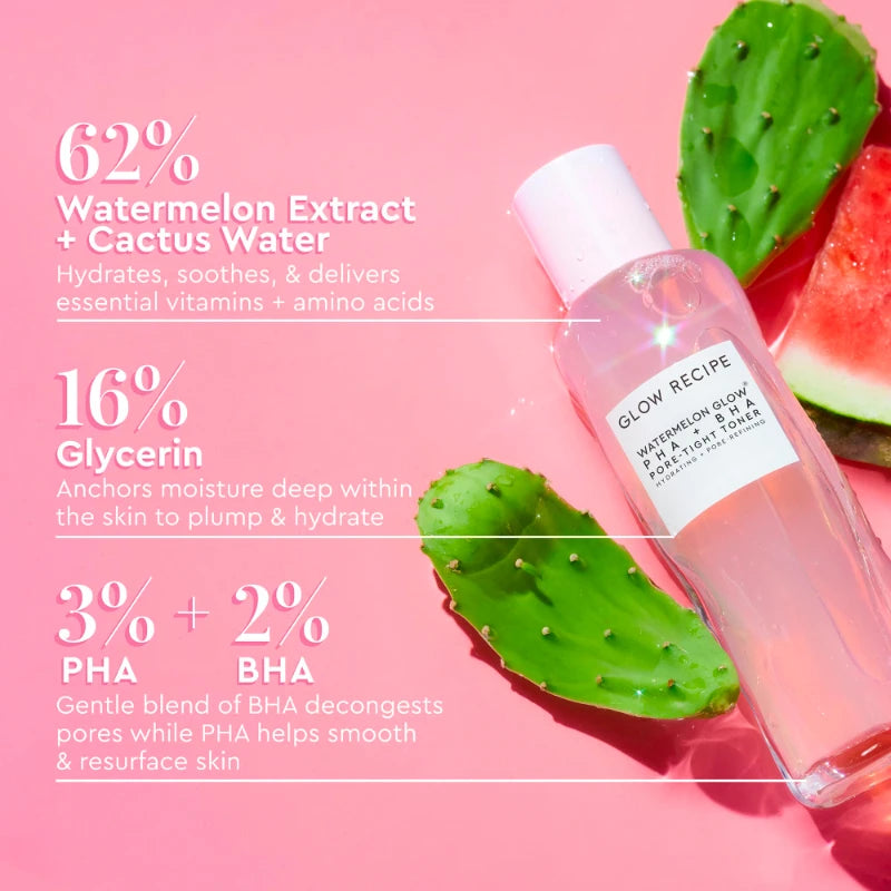 GlowMelon Brightening Face Toner – Pore Minimizer with Hyaluronic Acid & Niacinamide
